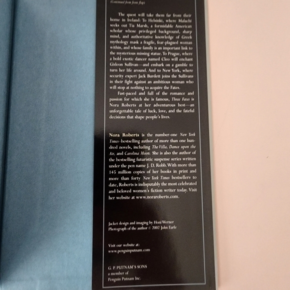 Nora Roberts "Three Fates" Hardback Book - Picture 4 of 7